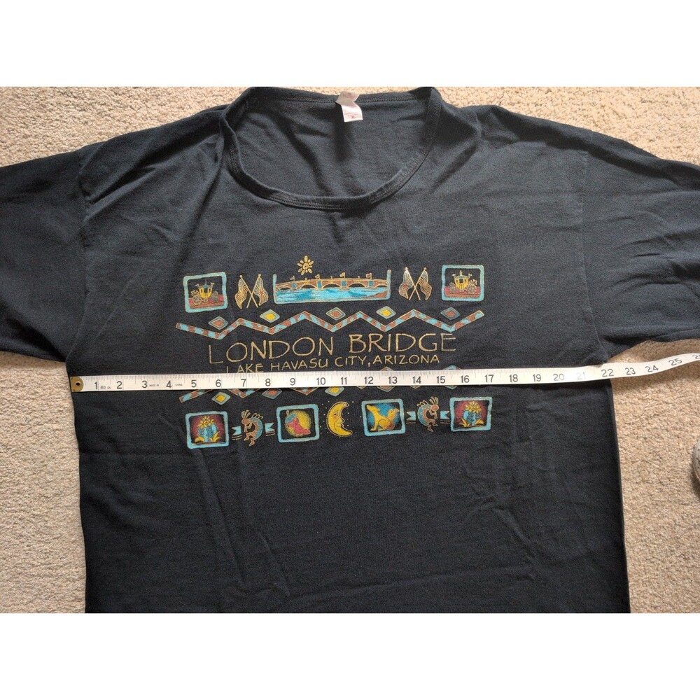 Vintage Anvil T Shirt Womens Black XL London Bridge Lake Havasu City Arizona SW - Picture 5 of 8